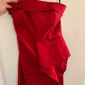 Cute cocktail strapless red dress Calvin Klein